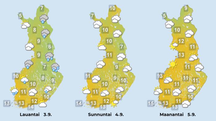Viikon vaihtuessa lämpötila voi hieman nousta.