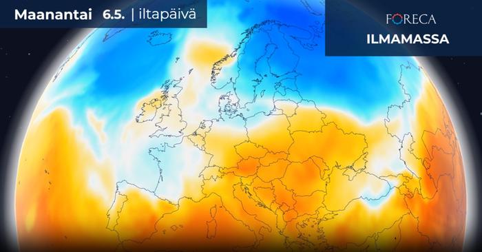 Suomi kuuluu maanantaina kylmään ilmamassaan
