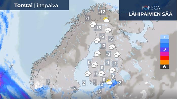 Ennuste torstaille 17.11.