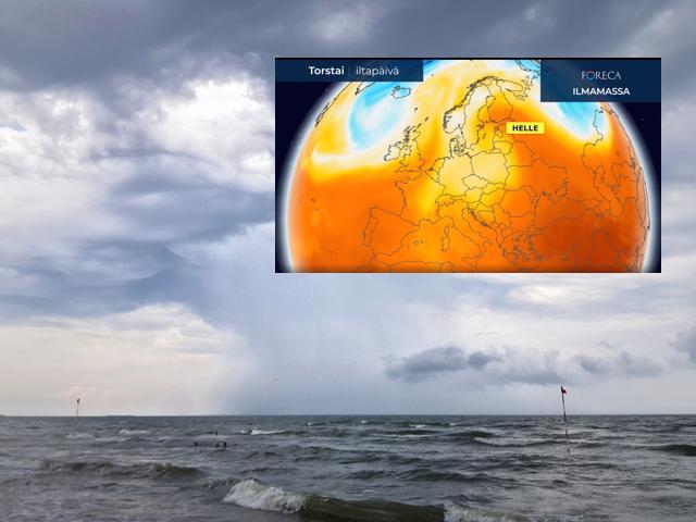 Baltiassa voi syntyä huomenna voimakkaita ukkoskuuroja.