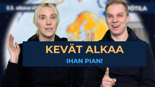 Foreca Youtubessa: Kevät alkaa ihan pian! Foreca Youtubessa: Kevät alkaa ihan pian!
