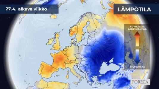 Foreca Youtubessa: Sää lämpenee vappua kohden