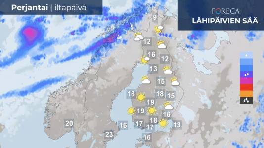 Foreca Youtubessa: Sää lämpenee vapuksi