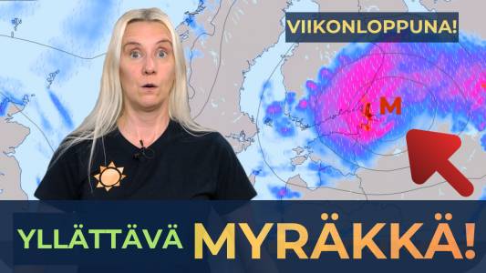 Foreca Youtubessa: Myräkkä tulee Suomeen viikonlopuksi – yllätti meteorologit! Foreca Youtubessa: Myräkkä tulee Suomeen viikonlopuksi – yllätti meteorologit!